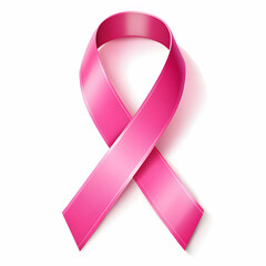 Pink ribbon background of breast cancer