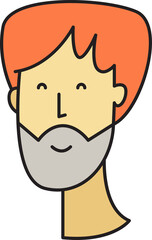Beard Man Face Avatar