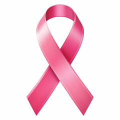 Pink ribbon background of breast cancer
