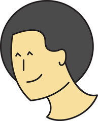 Male Face Avatar Illustration