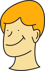 Male Face Avatar Illustration