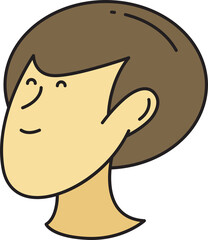 Male Face Avatar Illustration
