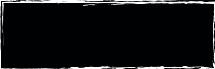 black colored brush painted banner