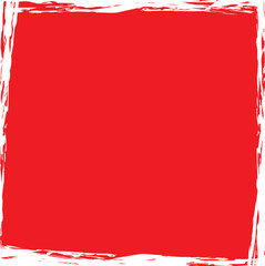 Printred colored brush painted banner