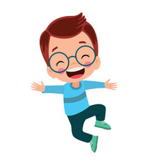 vector illustration of students in different postures