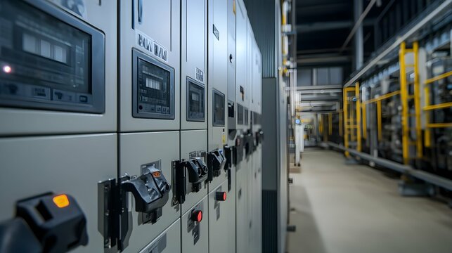 Low voltage switchgear at power plant 