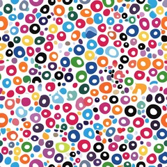 Fototapeta premium Pattern with random colored Circles