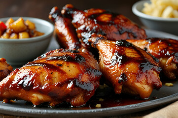 roasted chicken with potatoes