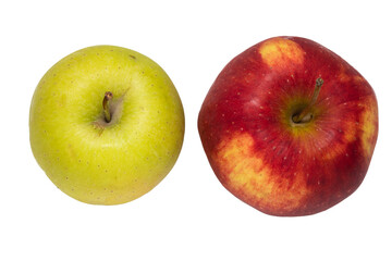 Flying Apples isolated on a white background. png