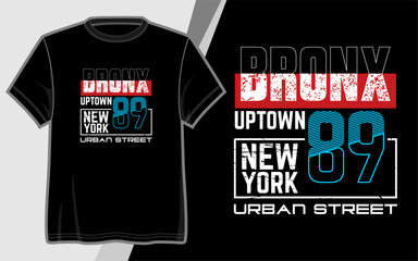 Vector typography t-shirt design and new york urban clothing ready to print