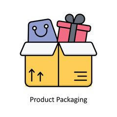Product Packaging vector filled icon design illustration. Logistics Delivery symbol on White background EPS 10 File