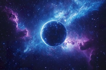 Mesmerizing Cosmic Scene with Planets and Stellar Background