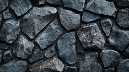 Fototapeta premium A close up of a wall made of large rocks