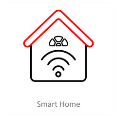 Smart Home And Control Icon Concept