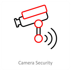 Camera Security And Protection Icon Concept