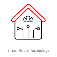 Smart House Technology Icon Concept