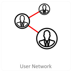 user network and connection icon concept