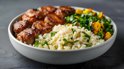 Arroz Feijo Farofa Salada Frango Grelhado Tpica