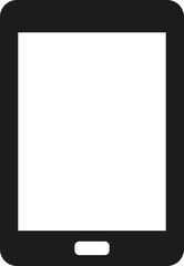 Obraz premium Smartphone icon. Device symbol. Silhouette style.