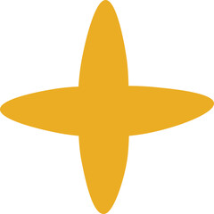 Shine icon. Sparkle symbol. Flat style.