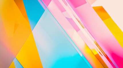 Abstract patterns of vibrant colors intersect and blend, creating a dynamic and visually striking composition full of energy and movement.