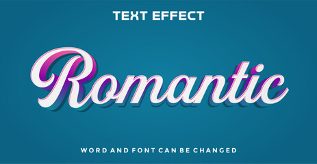 Romantic  editable text effect
