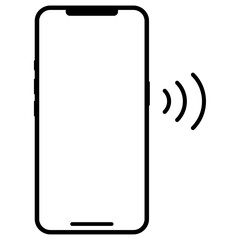 スマホと電波のイラスト