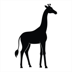 Giraffe silhouette vector