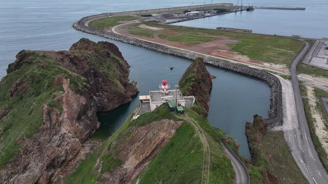 Faro del Cabo Torres de Gijon en Asturias