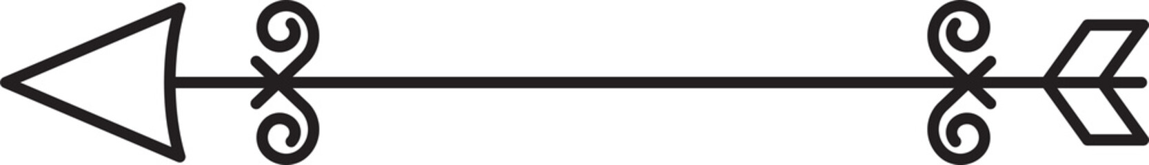 Divider Arrow Line Illustration
