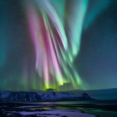 aurora over the sea