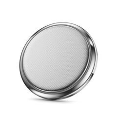 Lithium battery, back view isolated. 3D rendering illustration. Transparent PNG image.