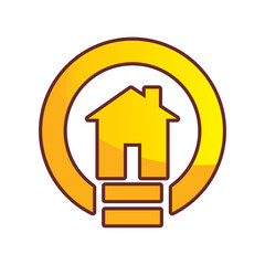 smart home icon  on a white background