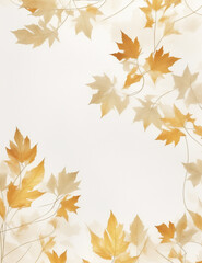 autumn leaves background - abstract vintage brown leaves background - Generative AI