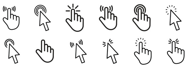 Computer mouse clicks.eps