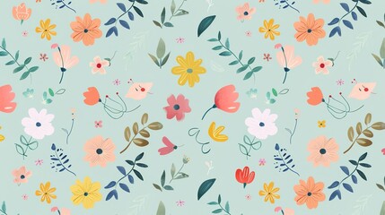 pattern_green_background_cute