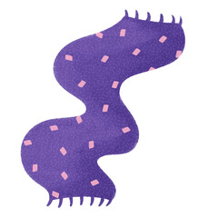 Cozy and Colorful Scarf with Playful Patterns