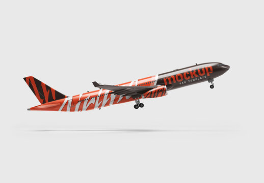 Airplane Mockup for Creative Design and Branding Projects