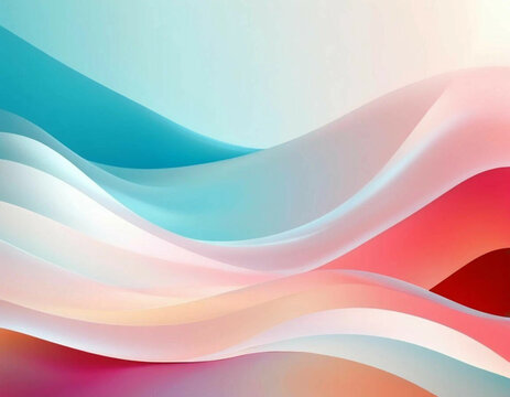 Blue, pink and colourful waves on decorative background. Seamless composition with dynamic lines and colons. Quotes backdrop, presentation, sale banner.	
