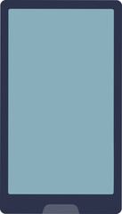 Blank smartphone screen for app display, isolated on white.