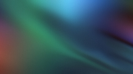 stylish abstract vintage fluid grain textured background with smooth dark green and blue colors gradient