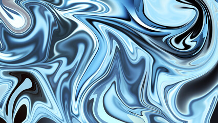 abstract liquid metallic gradient texture background with swirls and waves