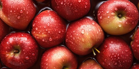 Background texture apples fruit top view scene surface pattern