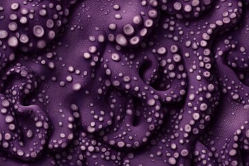 A realistic pattern of octopus skin with textured bumpy surfaces in dark purple tones, AI Generated