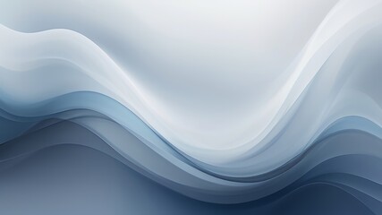 Obraz premium Layers of soft misty grays and blues blend to form an abstract haze, offering a serene, calming background for beauty products. Made with generative AI technology