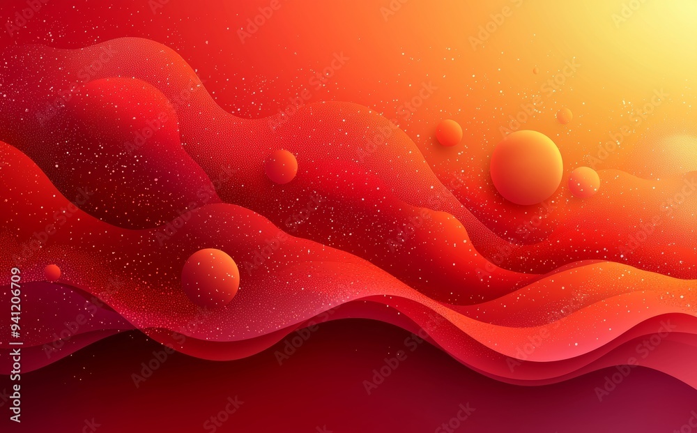 Poster Dynamic red circle shape shadow with light dimension in eps10.