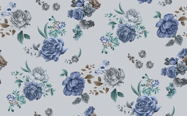 seamless floral pattern illustration design