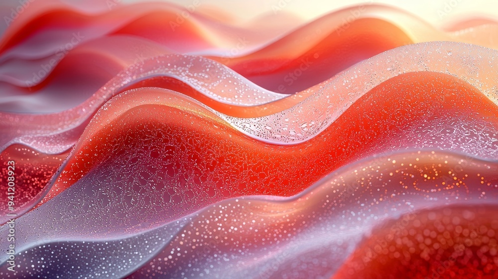 Aufkleber In an abstract background, wavy lines create a natural organic pattern with depth and movement