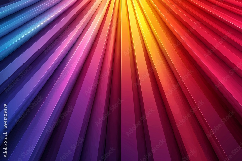 Aufkleber a dynamic composition of colorful spectrums forms a vibrant abstract background