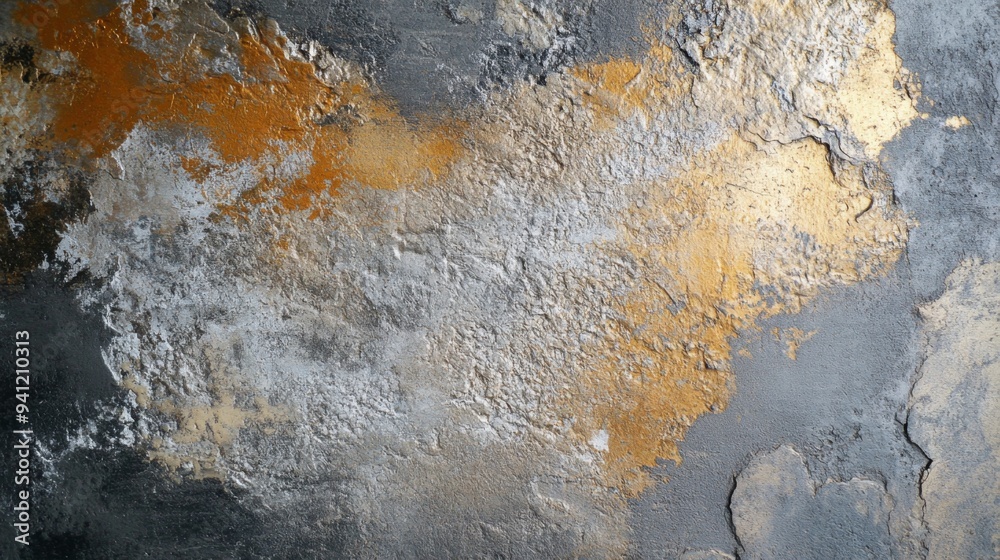 Leinwandbilder a close-up of an abstract texture with a mix of metallic and matte finishes, showcasing a blend of s